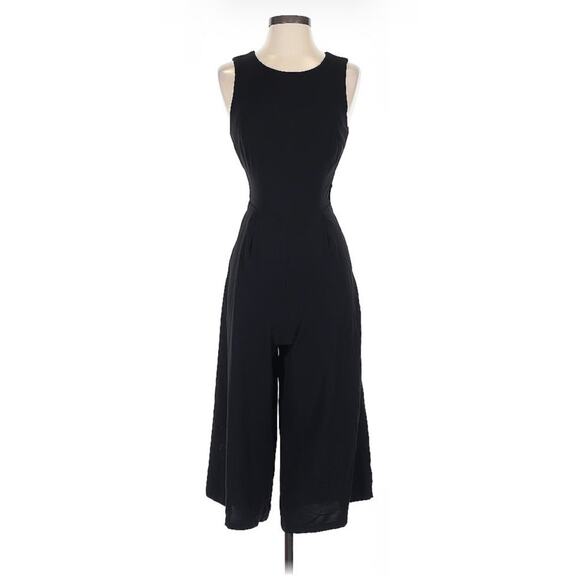 Everly Women’s Black Jumpsuit Size Small Sleeveless Ankle Length Flared Leg - Picture 1 of 3